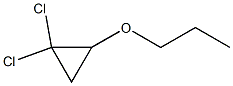 1,1-Dichloro-2-propoxycyclopropane 结构式