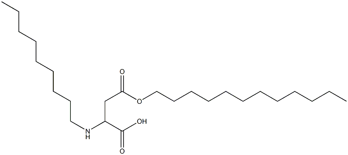 2-Nonylamino-3-(dodecyloxycarbonyl)propionic acid 结构式