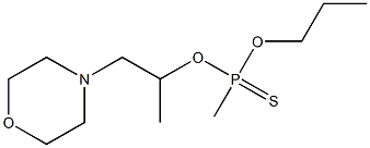 Methylphosphonothioic acid O-propyl O-(1-methyl-2-morpholinoethyl) ester 结构式