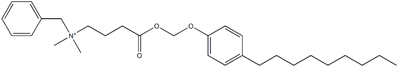 N,N-Dimethyl-N-benzyl-N-[3-[[(4-nonylphenyloxy)methyl]oxycarbonyl]propyl]aminium 结构式