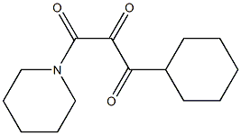 1-(1-Piperidinyl)-3-cyclohexylpropane-1,2,3-trione 结构式
