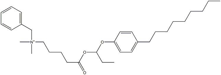 N,N-Dimethyl-N-benzyl-N-[4-[[1-(4-nonylphenyloxy)propyl]oxycarbonyl]butyl]aminium 结构式