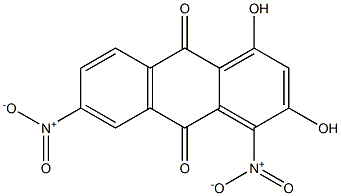 1,3-Dihydroxy-4,6-dinitroanthraquinone 结构式