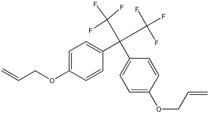 2,2-Bis[4-(2-propenyloxy)phenyl]-1,1,1,3,3,3-hexafluoropropane 结构式
