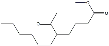 5-Hexyl-6-oxoheptanoic acid methyl ester 结构式