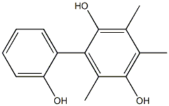 3,4,6-Trimethyl-1,1'-biphenyl-2,2',5-triol 结构式