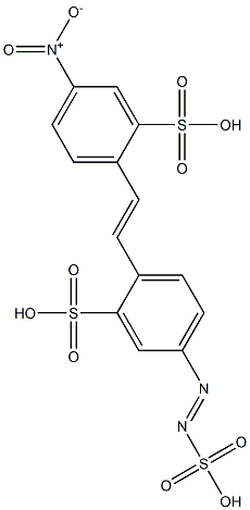 4-Nitro-4'-(sulfoazo)-2,2'-stilbenedisulfonic acid 结构式