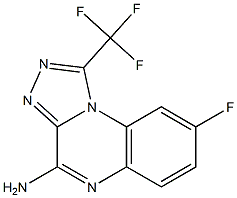 4-Amino-1-trifluoromethyl-8-fluoro[1,2,4]triazolo[4,3-a]quinoxaline 结构式