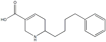 1,2,5,6-Tetrahydro-6-(4-phenylbutyl)pyridine-3-carboxylic acid 结构式
