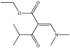 2-[(Dimethylamino)methylene]-3-oxo-4-methylvaleric acid ethyl ester 结构式