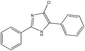 4-Chloro-2,5-diphenyl-1H-imidazole 结构式