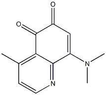 4-Methyl-8-(dimethylamino)quinoline-5,6-dione 结构式
