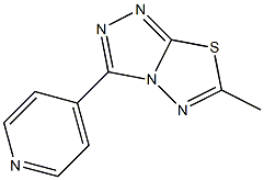 6-Methyl-3-(4-pyridinyl)-1,2,4-triazolo[3,4-b][1,3,4]thiadiazole 结构式