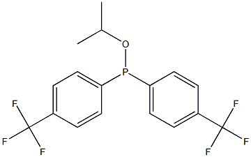 Di(4-trifluoromethylphenyl)phosphinous acid isopropyl ester 结构式