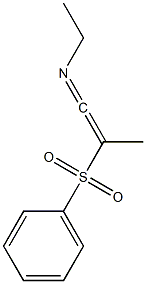 1-(Phenylsulfonyl)-1-methyl-N-ethylketenimine 结构式