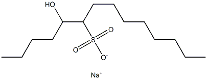 5-Hydroxytetradecane-6-sulfonic acid sodium salt 结构式