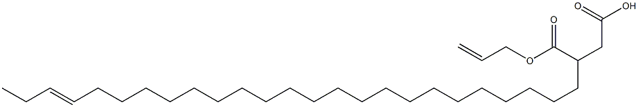 3-(22-Pentacosenyl)succinic acid 1-hydrogen 4-allyl ester 结构式