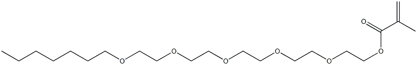 Methacrylic acid 2-[2-[2-[2-(2-heptyloxyethoxy)ethoxy]ethoxy]ethoxy]ethyl ester 结构式