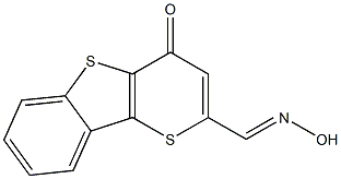 2-[(Hydroxyimino)methyl]-4H-thiopyrano[3,2-b][1]benzothiophen-4-one 结构式