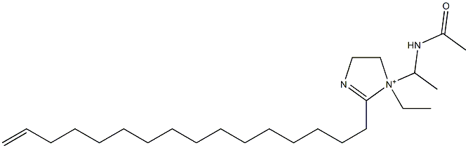 1-[1-(Acetylamino)ethyl]-1-ethyl-2-(15-hexadecenyl)-2-imidazoline-1-ium 结构式