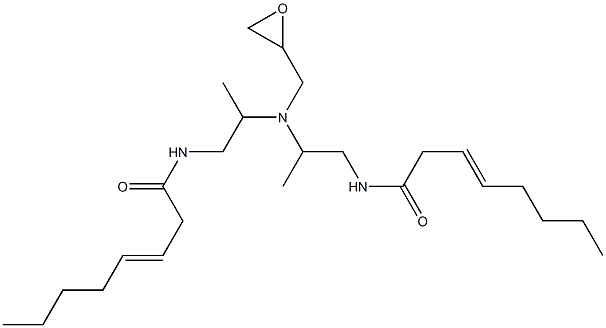 N,N-Bis[2-(3-octenoylamino)-1-methylethyl]glycidylamine 结构式