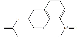 Acetic acid 8-nitrochroman-3-yl ester 结构式