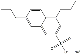 4,7-Dipropyl-2-naphthalenesulfonic acid sodium salt 结构式