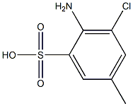 2-Amino-3-chloro-5-methylbenzenesulfonic acid 结构式