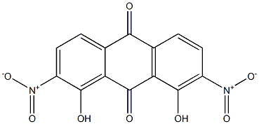 1,8-Dihydroxy-2,7-dinitroanthraquinone 结构式