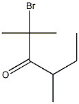 2,4-Dimethyl-2-bromo-3-hexanone 结构式