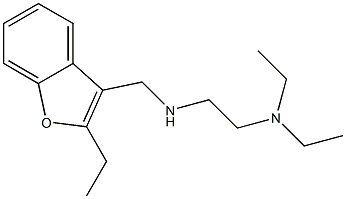 N,N-Diethyl-N'-[(2-ethyl-3-benzofuranyl)methyl]ethylenediamine 结构式