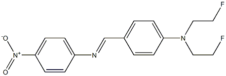 N,N-Bis(2-fluoroethyl)-4-[[(4-nitrophenyl)imino]methyl]aniline 结构式