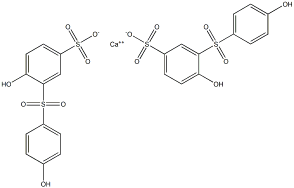 Bis[3-(4-hydroxyphenylsulfonyl)-4-hydroxybenzenesulfonic acid]calcium salt 结构式