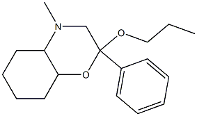 Octahydro-2-propyloxy-4-methyl-2-phenyl-2H-1,4-benzoxazine 结构式