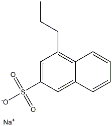 4-Propyl-2-naphthalenesulfonic acid sodium salt 结构式