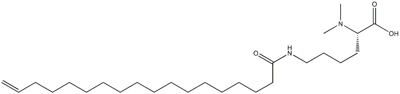 N6-(17-Octadecenoyl)-N2,N2-dimethyllysine 结构式