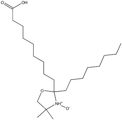 9-[(4,4-Dimethyl-2-octyloxazolidine 3-oxide)-2-yl]nonanoic acid 结构式