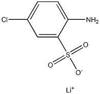 2-Amino-5-chlorobenzenesulfonic acid lithium salt 结构式