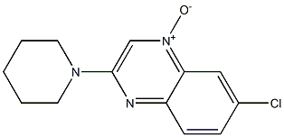 6-Chloro-2-piperidinoquinoxaline 4-oxide 结构式