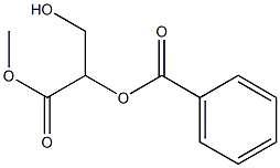 (-)-2-O-Benzoyl-D-glyceric acid methyl ester 结构式