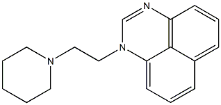 1-(2-Piperidinoethyl)-1H-perimidine 结构式