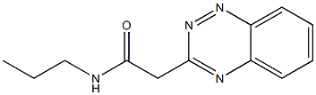 N-Propyl-1,2,4-benzotriazine-3-acetamide 结构式