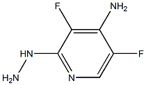 3,5-Difluoro-2-hydrazino-pyridin-4-ylamine 结构式