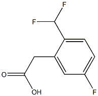 BENZENEACETIC ACID, 2-(DIFLUOROMETHYL)-5-FLUORO- 结构式