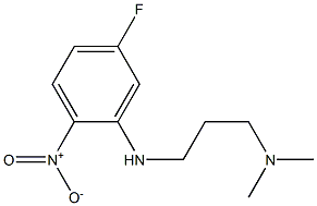 N1-(5-FLUORO-2-NITROPHENYL)-N3,N3-DIMETHYLPROPANE-1,3-DIAMINE 结构式
