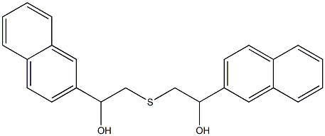 2-(2-HYDROXY-2-NAPHTHALEN-2-YL-ETHYLSULFANYL)-1-NAPHTHALEN-2-YL-ETHANOL 结构式