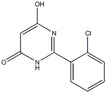 2-(2-CHLOROPHENYL)-6-HYDROXY-4(3H)-PYRIMIDINONE 结构式