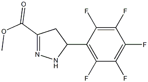 METHYL 5-(PERFLUOROPHENYL)-4,5-DIHYDRO-1H-PYRAZOLE-3-CARBOXYLATE 结构式