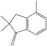 2,3-DIHYDRO-2,2,4-TRIMETHYL-1H-INDEN-1-ONE 结构式