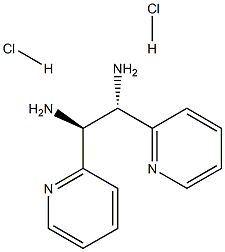 (S,S)-1,2-二(2-吡啶)-1,2-乙二胺二盐酸盐,95%,E 结构式